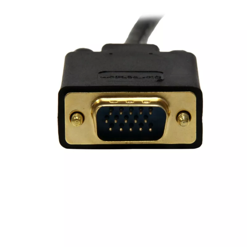 StarTech.com DP2VGAMM10B cable activo de DisplayPort a VGA, 3 m, macho/macho, 1920x1200, con bloqueo, negro