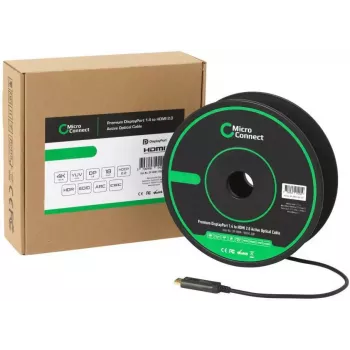 Microconnect DP-HDMI-1000V1.4OP Adaptador de cable de vídeo 10 m DisplayPort HDMI Type-A (estándar) Negro
