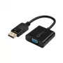 Microconnect DPVGA15CM Adaptador de cable de vídeo 0,15 m DisplayPort VGA (D-Sub) Negro