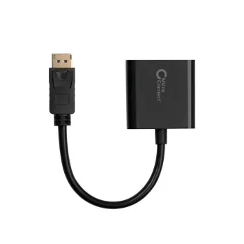 Microconnect DPVGA15CM Adaptador de cable de vídeo 0,15 m DisplayPort VGA (D-Sub) Negro