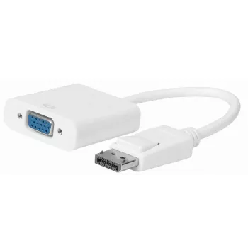 Microconnect DPVGA15CMW Adaptador de cable de vídeo 0,15 m VGA (D-Sub) DisplayPort Blanco