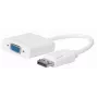 Microconnect DPVGA15CMW Adaptador de cable de vídeo 0,15 m VGA (D-Sub) DisplayPort Blanco
