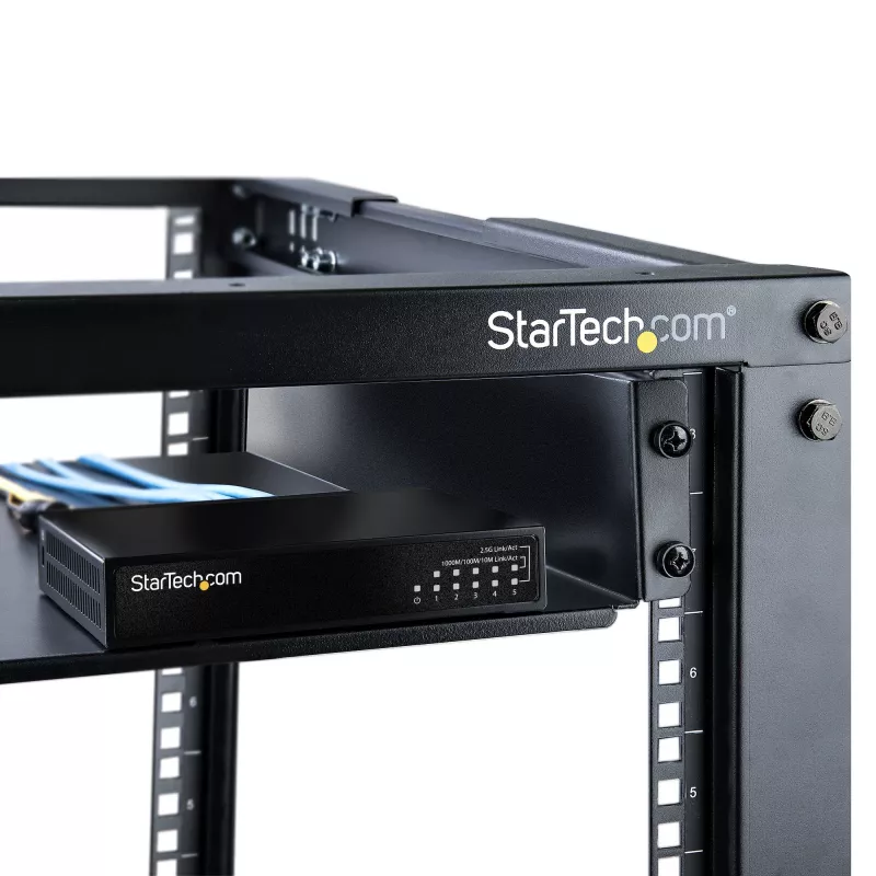 StarTech.com Switch 2.5G no gestionado – Switch Gigabit de 5 puertos – Switch Ethernet 2.5GBASE-T no gestionado – Splitter Ethernet – Montaje en carril DIN o pared – Multi-Gigabit – Auto-MDIX – 9K Jumbo