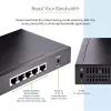 StarTech.com Switch 2.5G no gestionado – Switch Gigabit de 5 puertos – Switch Ethernet 2.5GBASE-T no gestionado – Splitter Ethernet – Montaje en carril DIN o pared – Multi-Gigabit – Auto-MDIX – 9K Jumbo