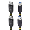 StarTech.com Cable KVM DisplayPort y USB 5 Gbit/s de 6ft (1,8 m), 4K 60 Hz, cable combinado DP 1.2/USB 3.0 universalmente compatible para switches KVM