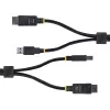 StarTech.com Cable KVM DisplayPort y USB 5 Gbit/s de 6ft (1,8 m), 4K 60 Hz, cable combinado DP 1.2/USB 3.0 universalmente compatible para switches KVM