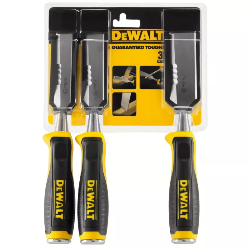 DeWalt DWHT0-16148 juego de formones, 3 piezas, 18/25/32 mm