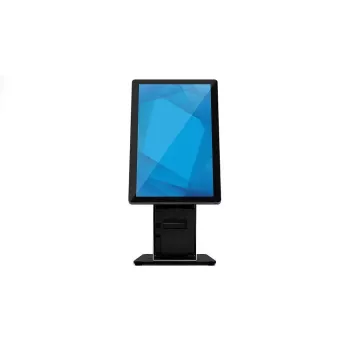 Elo Wallaby Soporte de mostrador de autoservicio para I-Series 4.0 15,6/21,5 pulgadas, negro/plata