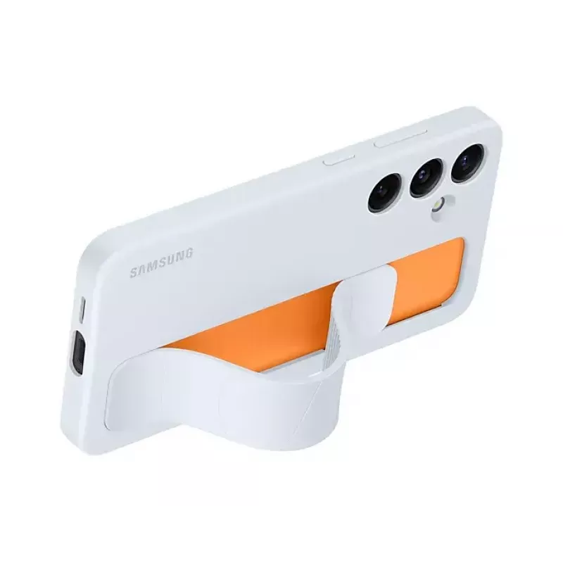 Funda Samsung Galaxy S24+ azul claro monocromática con soporte de mesa