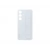 Funda Samsung Galaxy S24+ azul claro monocromática con soporte de mesa