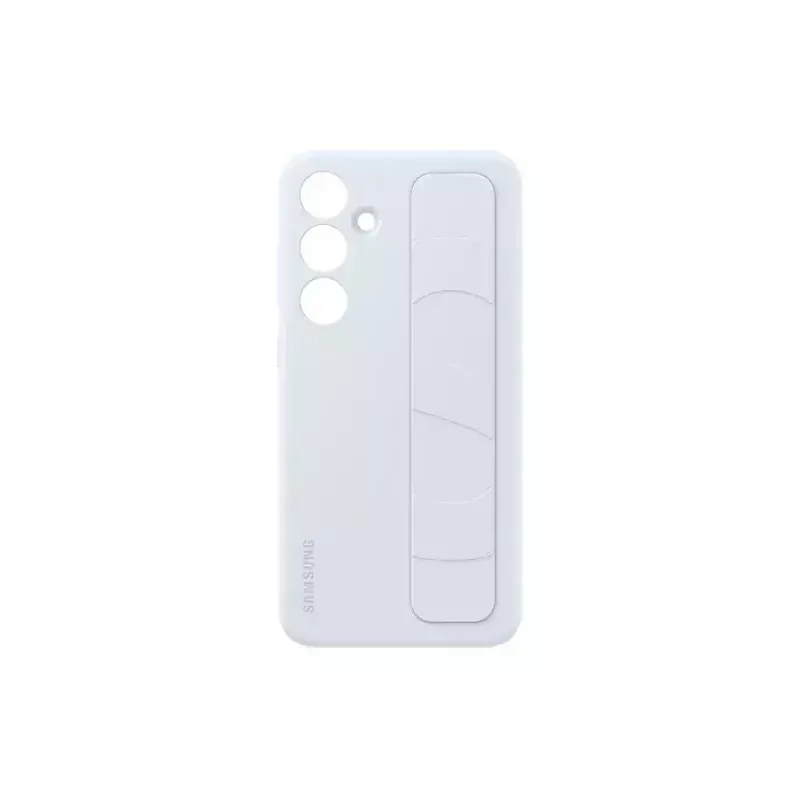Funda Samsung Galaxy S24+ azul claro monocromática con soporte de mesa