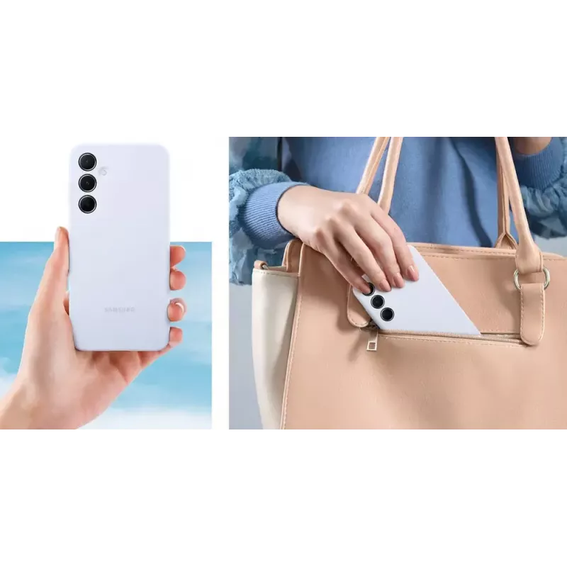 Samsung funda de silicona para Galaxy A55 5G, lima, EF-PA556TMEGWW