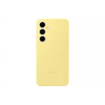Funda Samsung Galaxy S24 FE Silicone Case amarilla monocromática