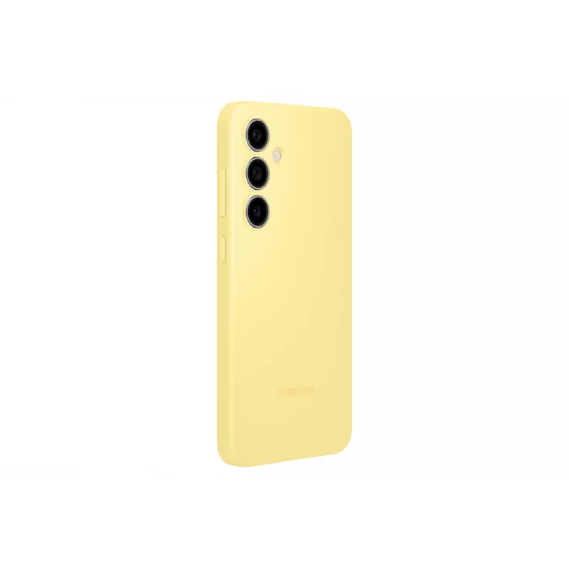 Funda Samsung Galaxy S24 FE Silicone Case amarilla monocromática