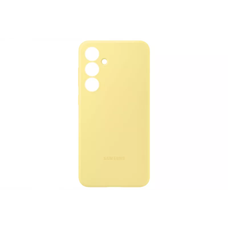 Funda Samsung Galaxy S24 FE Silicone Case amarilla monocromática