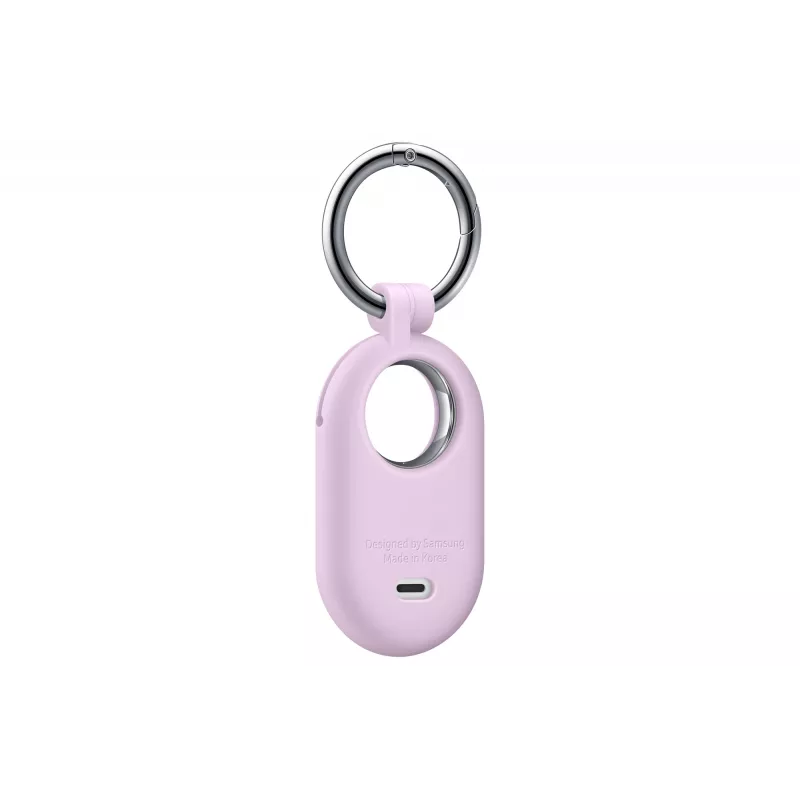 Samsung funda de silicona con anilla mosquetón para Galaxy SmartTag2, lavanda, EF-PT560CVEGWW