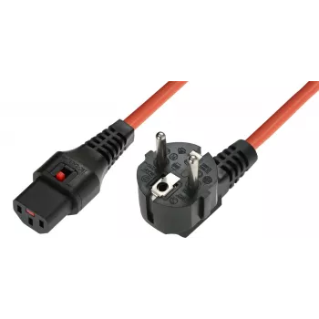 Cable de alimentación Microconnect EL248S naranja 3 m conector hembra C13