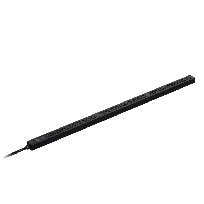 PDU APC Easy Rack, Basic, 0U, trifásica, 11 kW, 230 V, 16 A, 36 tomas C13 y 6 tomas C19, entrada IEC60309 3P+N+PE