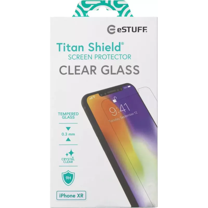 Protector de pantalla transparente eSTUFF para Apple iPhone XR