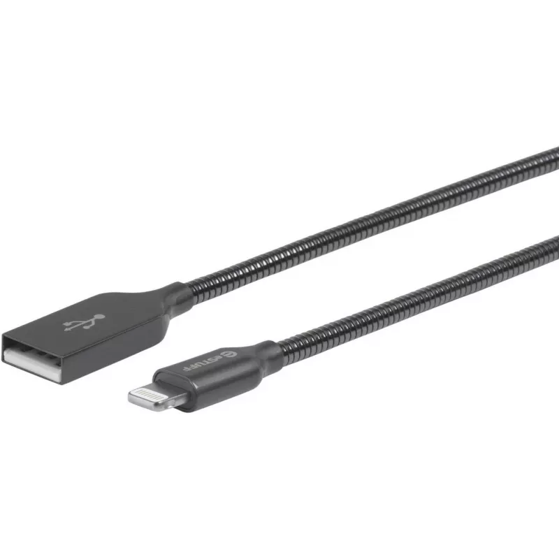 eSTUFF ES601165 Cable Lightning 1,5 m gris