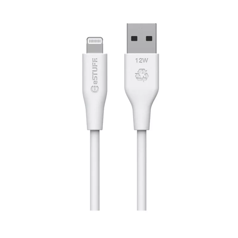 Cable Lightning eSTUFF ES601170 1m USB-A 2,4A 5V blanco