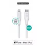 Cable Lightning eSTUFF ES602270 3m USB-C 2,4A blanco