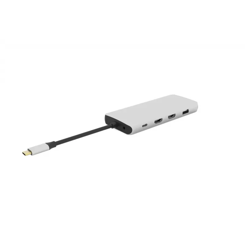 eSTUFF ES623009 Hub de interfaces USB 3.2 Gen 1 (3.1 Gen 1) Type-C 5000 Mbit/s Gris