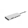 eSTUFF ES623009 Hub de interfaces USB 3.2 Gen 1 (3.1 Gen 1) Type-C 5000 Mbit/s Gris