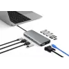 eSTUFF ES623009 Hub de interfaces USB 3.2 Gen 1 (3.1 Gen 1) Type-C 5000 Mbit/s Gris
