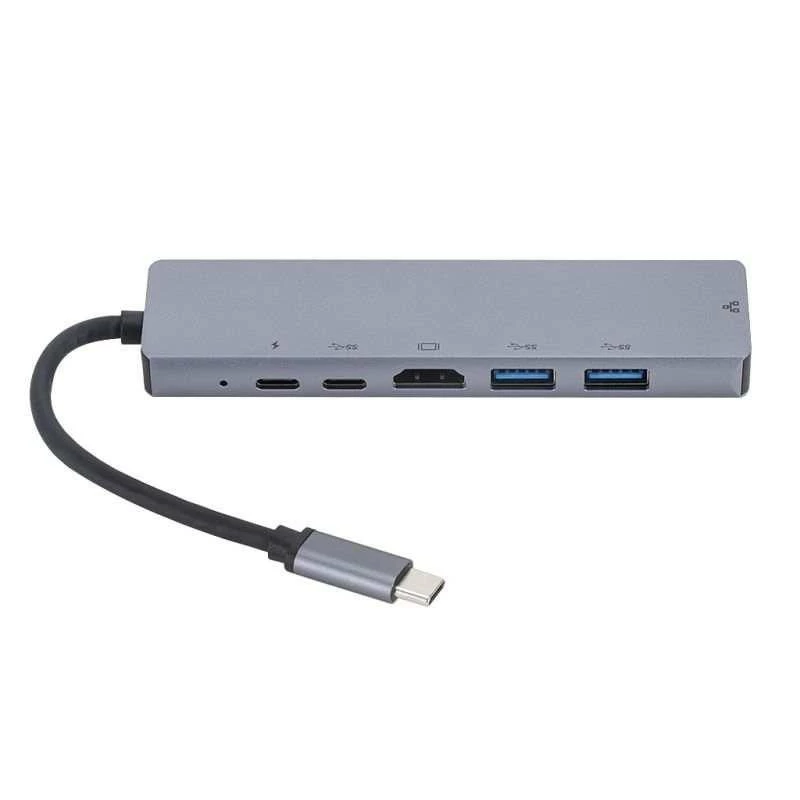 eSTUFF ES623012 Estación de acoplamiento/replicador de puertos para portátil USB 3.2 Gen 1 (3.1 Gen 1) Type-C Gris