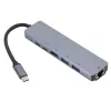 eSTUFF ES623012 Estación de acoplamiento/replicador de puertos para portátil USB 3.2 Gen 1 (3.1 Gen 1) Type-C Gris