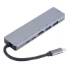 eSTUFF ES623012 Estación de acoplamiento/replicador de puertos para portátil USB 3.2 Gen 1 (3.1 Gen 1) Type-C Gris