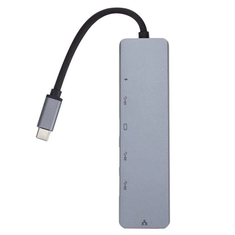 eSTUFF ES623012 Estación de acoplamiento/replicador de puertos para portátil USB 3.2 Gen 1 (3.1 Gen 1) Type-C Gris