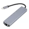 eSTUFF ES623012 Estación de acoplamiento/replicador de puertos para portátil USB 3.2 Gen 1 (3.1 Gen 1) Type-C Gris