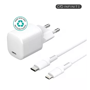 Cargador de dispositivos móviles eSTUFF ES637500 12V USB Type-C 1,5 m Blanco