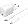 Cargador de dispositivos móviles eSTUFF ES637500 12V USB Type-C 1,5 m Blanco
