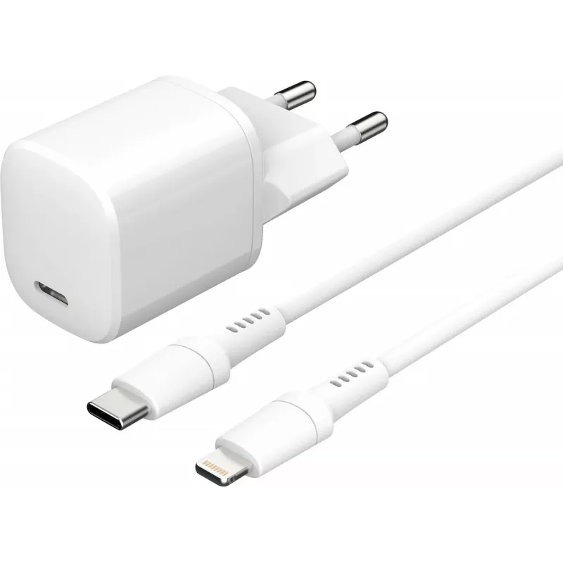 Cargador de dispositivos móviles eSTUFF ES637500 12V USB Type-C 1,5 m Blanco