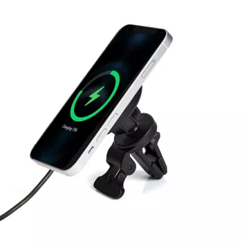 eSTUFF ES638130 Cargador móvil Smartphone Aluminio Mechero Carga inalámbrica Carga rápida Coche