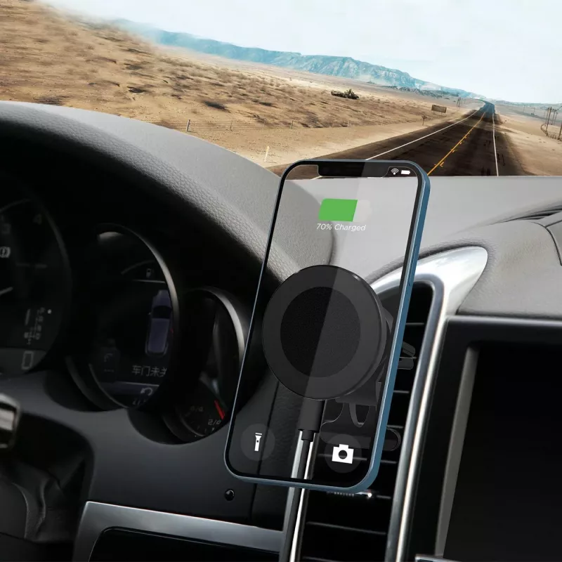 eSTUFF ES638130 Cargador móvil Smartphone Aluminio Mechero Carga inalámbrica Carga rápida Coche
