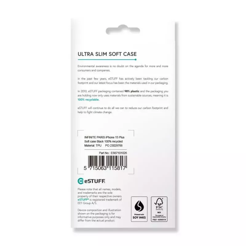 eSTUFF ES67101026 Funda para móvil 17 cm (6,7