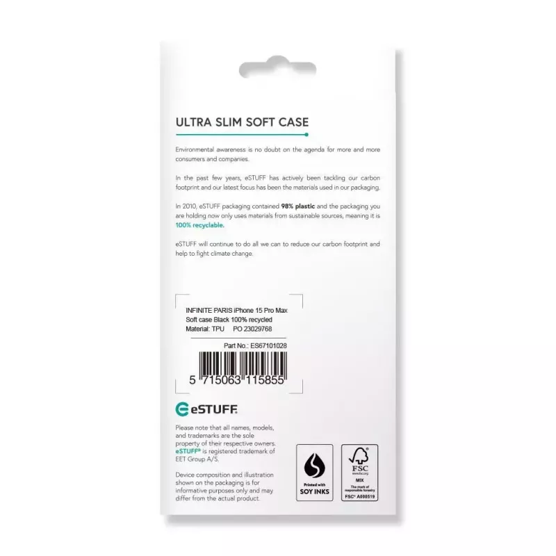 eSTUFF ES67101028 Funda para móvil 17 cm (6,7
