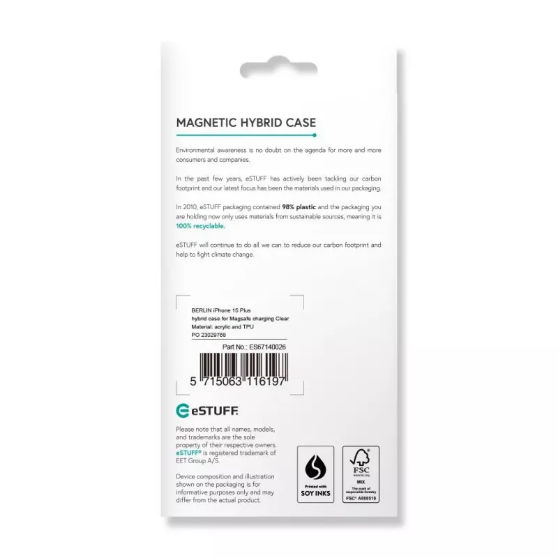 eSTUFF ES67140026 Funda para móvil 17 cm (6,7
