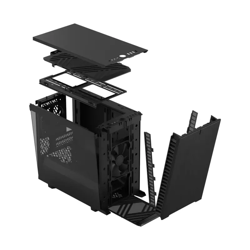 Caja Fractal Design Define 7 Nano Black TG Light Tint, torre Mini-DTX