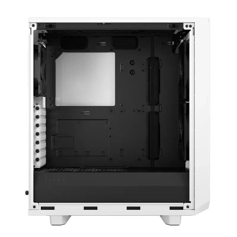 Fractal Design Meshify 2 Compact FD-C-MES2C-05 caja ATX Mid Tower, ventana de vidrio templado transparente, sin fuente de alimentación, blanca