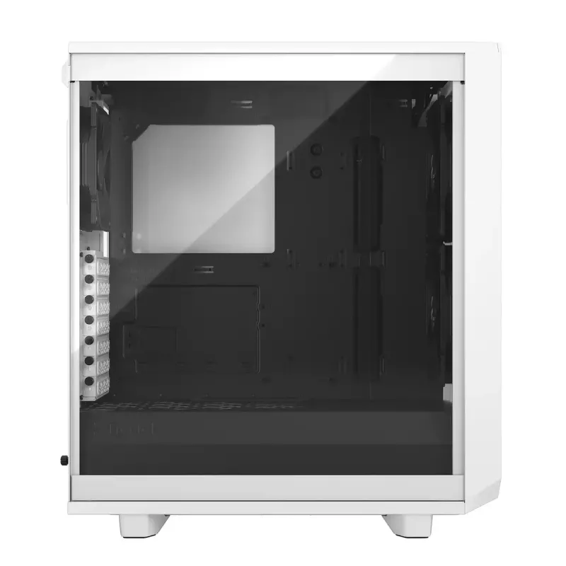 Fractal Design Meshify 2 Compact FD-C-MES2C-05 caja ATX Mid Tower, ventana de vidrio templado transparente, sin fuente de alimentación, blanca