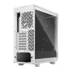 Fractal Design Meshify 2 Compact FD-C-MES2C-05 caja ATX Mid Tower, ventana de vidrio templado transparente, sin fuente de alimentación, blanca