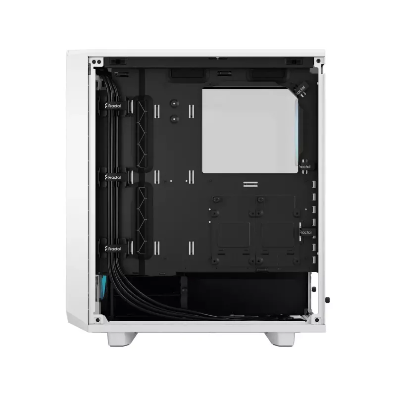 Caja de PC Fractal Design Meshify 2 Compact RGB blanca — ATX/microATX/Mini-ITX, compatible con 3x120 mm delante + 1x120 mm detrás, unidades de 2,5 inch/3,5 inch