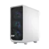 Caja de PC Fractal Design Meshify 2 Compact RGB blanca — ATX/microATX/Mini-ITX, compatible con 3x120 mm delante + 1x120 mm detrás, unidades de 2,5 inch/3,5 inch