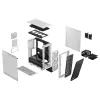 Caja de PC Fractal Design Meshify 2 Compact RGB blanca — ATX/microATX/Mini-ITX, compatible con 3x120 mm delante + 1x120 mm detrás, unidades de 2,5 inch/3,5 inch