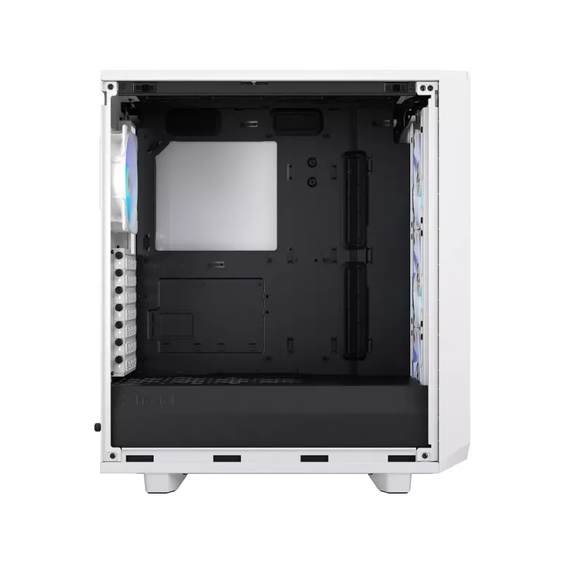 Caja de PC Fractal Design Meshify 2 Compact RGB blanca — ATX/microATX/Mini-ITX, compatible con 3x120 mm delante + 1x120 mm detrás, unidades de 2,5 inch/3,5 inch